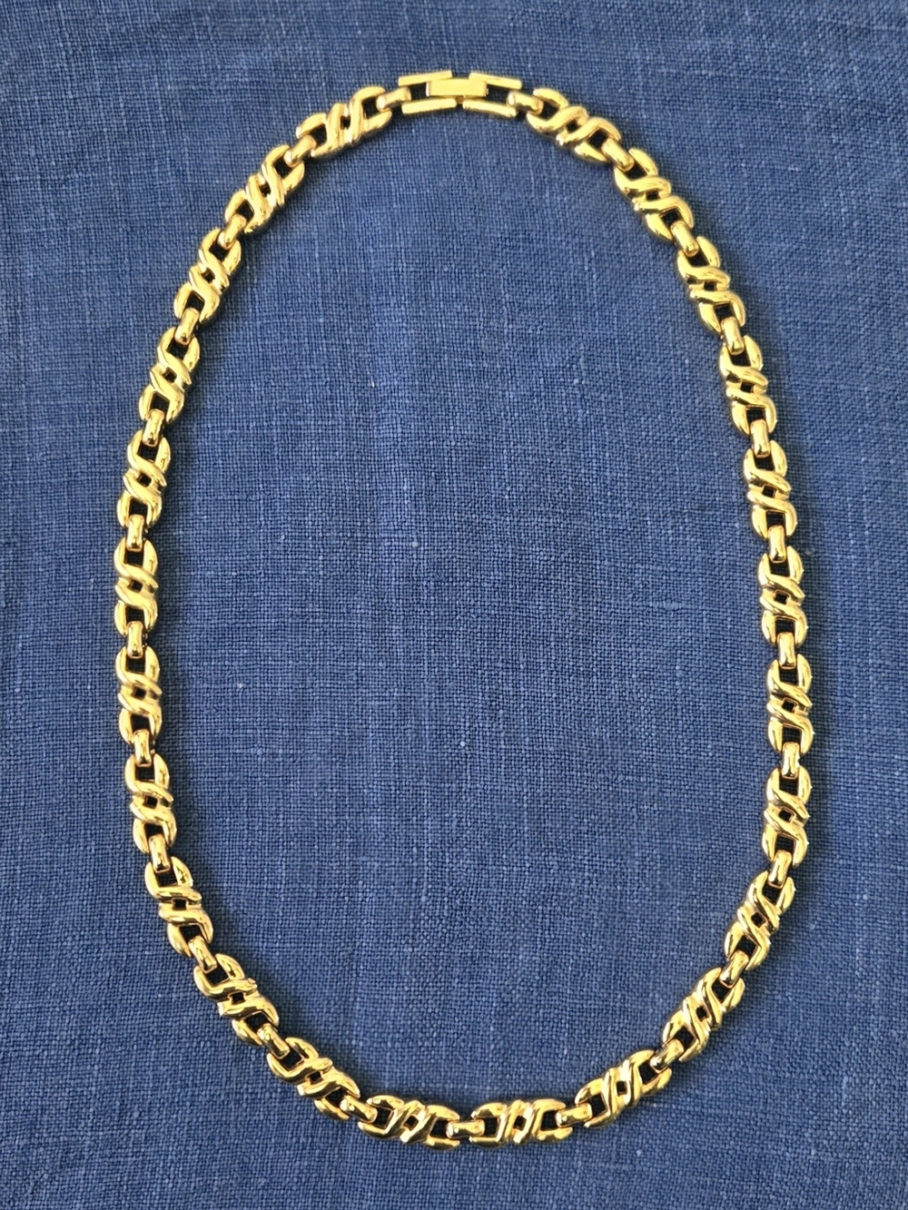 Vintage Chunky Gold-Tone Chain Necklace (17")